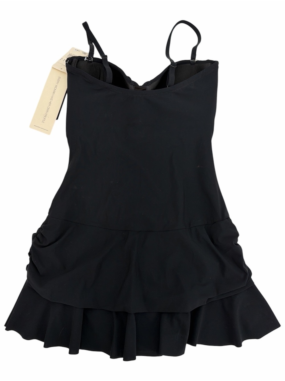 Profile By Gottex Ladies One Piece Adjustable Straps Swimsuit Size 10 NWT Black - Picture 2 of 4